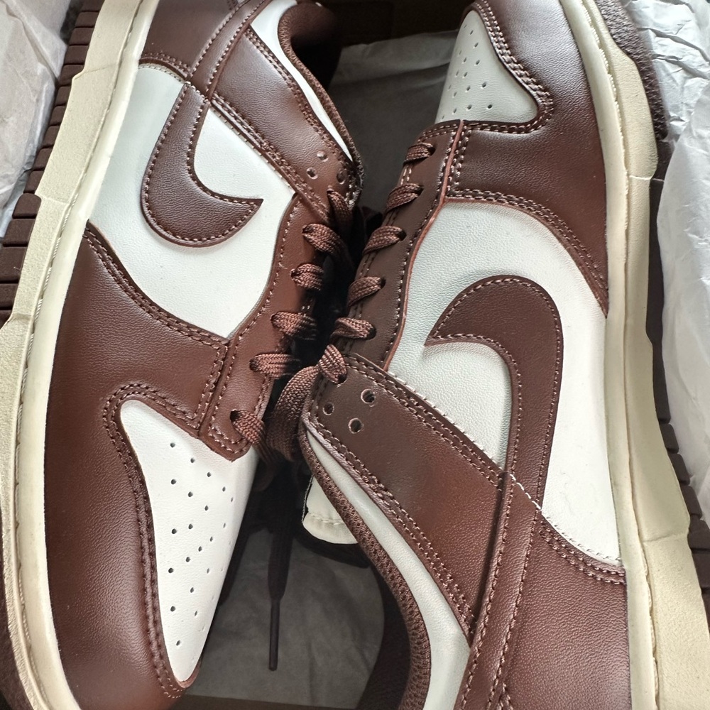 Nike Dunk Low in Sail and Cacao